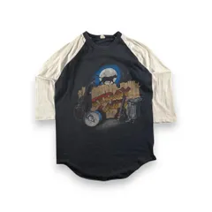 激レア 80s stray cats 1983 長袖 ラグラン ビンテージ Tシャツ L USA製 ストレイキャッツ 七部袖 ba-000008のサムネイル