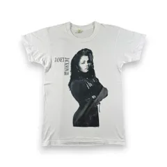 激レア 90s JANET JACKSON ジャネットジャクソン ツアー Tシャツ バンドT バンT 古着 半袖 シングルステッチ USA製 コピーライト スクリーンスターズ 白 ba-000037のサムネイル