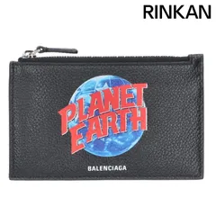 バレンシアガ  640535 PLANET EARTHプリントレザージップコインケース メンズのサムネイル