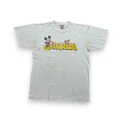 90s USA製 ミッキー ディズニー disney ビンテージ Tシャツ タワーオブテラーボロ 古着 半袖 リメイク y2k vintage d-u-2505-001