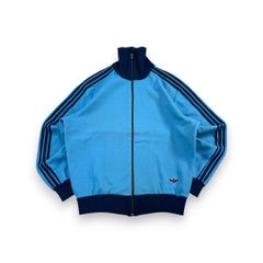 希少 80s アディダス デサント製 トラックジャケット 6号 水色 - メルカリ