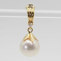 美品 田崎真珠 K18 ダイヤ ネックレストップ パール/25-1847S 美品 田崎真珠 K18 ダイヤ ネックレストップ パール/25-1847S - メルカリ