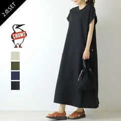[25%OFF] チャムス CHUMS シアチャッカーストレッチワンピース CH18-1371 2点セット 巾着バッグ 半袖 ロング丈 ストレッチ UVカット レディース 2026春夏 [返品・交換不可]のサムネイル