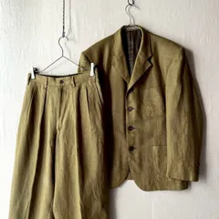80s Y's for men リネン セットアップ / M ジャケット S パンツ スラックス Yohji Yamamoto 90s O6-07005-82728のサムネイル