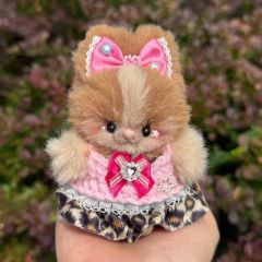 新作 ハンドメイドぬいぐるみ ふわふわ♡こねこちゃん ラベンダー