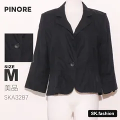 美品 PINORE アウター ジャケット　長袖　一つボタン　綿100％　スタンダードのサムネイル