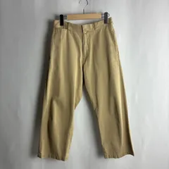 YAECA ヤエカ ワイドチノパンツ クロップド ベージュ 日本製 チノパンのサムネイル