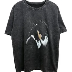 新品 マイケルジャクソン Michael Jackson バンドTシャツ ミュージックTシャツ ヴィンテージ加工 シルエット Lサイズ相当 古着加工 バンティー バンT ロック メタル 半袖 夏物 夏服 プリント グラフィック アメカジ アメリカ USAのサムネイル