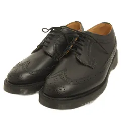 ジョージコックス GEORGE COX Footwear ドレスシューズ ビジネス ウイングチップ メダリオン レザー 黒 ブラック 6のサムネイル
