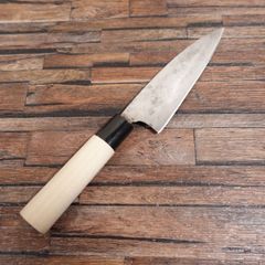 忠康 舟行包丁 研ぎ済 細身 出刃包丁 柄が新品同様 155mm - メルカリ