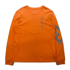 JORDAN BRAND ( NIKE ) ロングスリーブTシャツ ロンT L オレンジ ナンバリング リフレクタープリント BQ5533-850のサムネイル