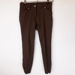 HV POLO キュロット DORA フルグリップ 36 ブラウン レディース 乗馬
