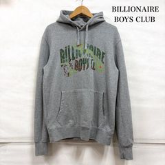 A18476 美品 ビリオネアボーイズクラブ アロハ柄フロントロゴフーディ