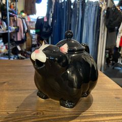 MP507) 陶器 蛙 ティーポット タイ製 ハンドペイント 中古 現状品 