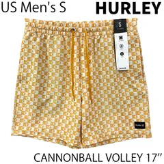 【未使用／USメンズS】HURLEY ハイブリッドショーツ チェッカー エクリプス イエローのサムネイル