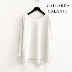 GALLARDA GALANTE バックサテンヘムブラウス F ホワイト系 長袖 プル 