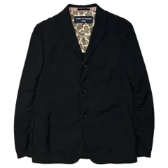 COMME des GARCONS HOMME(コムデギャルソンオム) 2013SS Paisley-Lined 3-Button Casual Jacket 裏地 ペイズリー 3ボタン カジュアル ジャケット HK-J012 XS ブラック AD2012のサムネイル