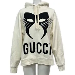 GUCCI(グッチ) パーカー サイズXS レディース美品  - 569828 XJBTR アイボリー×黒 長袖のサムネイル