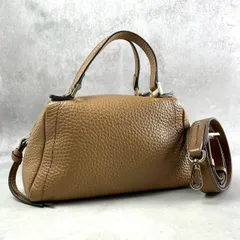 極美品✨定価3.7万✨LORISTELLA ロリステッラ DENIA 2wayボストンバッグ ショルダーバッグ　レザー ベージュ ハンドバッグ 斜め掛け　クロスショルダーのサムネイル