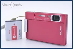 中古★SONY Cyber-shotデジカメ DSC-T100レッド 本体元箱付 メルカリ