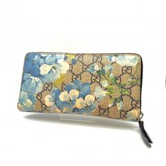GUCCI GGブルームス ラウンドファスナー長財布 - メルカリ