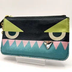FENDI（フェンディ）モンスター バッグバグズ ヴィンテージ ポーチ コインケース マルチカラー レザー ゴールド金具 キーチェーン付き レディース 【中古】のサムネイル