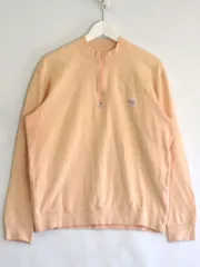 【230165】MANIERE DE HEMING Papas パパス  ハーフジップ　長袖薄手スウェット　コットン100％ メンズ  ・M D0471UTR007A サーモンのサムネイル