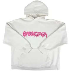 バレンシアガ BALENCIAGA ロゴ プルオーバー パーカー トップス ユニセックス 綿 ポリエステル ホワイト レディース 【中古】のサムネイル