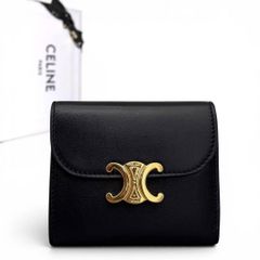 極極美品】CELINE⭐セリーヌ【トリオンフ】折り財布 シルバー金具