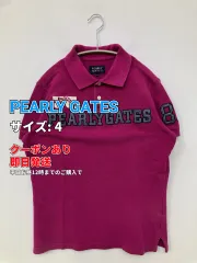 PEARLY GATES パーリーゲイツ ポロシャツ 4 ピンク 前面プリント バックプリント 半袖 レディースのサムネイル