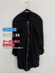 GUESS ゲス ドレス XS ブラック 無地 長袖 ひざ丈 タイト レディースのサムネイル
