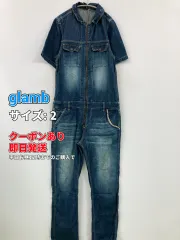 glamb グラム つなぎ/オールインワン 2 ブルー フルレングス コットン デニム メンズのサムネイル