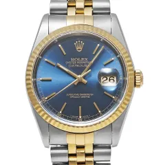 ROLEX デイトジャスト T番 Ref.16233 ブルー 中古品 メンズ 腕時計のサムネイル
