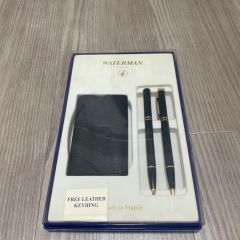 極美品 ウォーターマン ペンセット ネイビー ゴールド 2本 ケース付