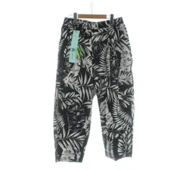 マジックスティック MAGIC STICK 24SS-MS-037 IDEAL CHILLIN CROPPED PANTS BLK イージーパンツ ジップフライ 総柄 L 黒 ブラック 白 ホワイト ■GY72 /MQのサムネイル