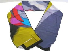 【232468】＜レア＞＜70s初期タグ＞ ISSEY MIYAKE イッセイミヤケ  スカーフ ストール　短フリンジ　おまけハンカチ付きのサムネイル