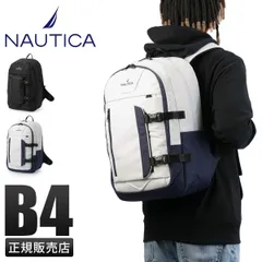 【メーカー正規品】ノーティカ リュック メンズ ブランド 大容量 軽量 通学 通勤 旅行 黒 A4 B4 22L バックパック デイパック NAUTICA NTC-12 370-7065のサムネイル