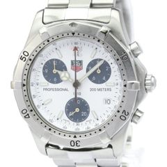 TAG Heuer 2000 Classic Professional Chronograph Stainless Steel Quartz Men's Watch CK1111 (Exterior polished)