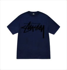 あお Stussy ボーダー Tシャツ XL ブラック Stussy ボーダー Tシャツ 刺繍ロゴ ブラック ブルーold - メルカリ