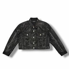 ALLCAPO COATING CROPPED JACKET BLACK - メルカリ