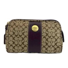 希少 COACH シグネチャー ポーチ ボルドー ミニポーチ - メルカリ