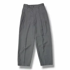参考上代36300円 未使用 COOTIE 25AW T/W Saxony 2 Tuck Wide Easy Trousers 2タックワイドイージートラウザーパンツ スラックス クーティー CTE-25A107 グレー XL （15017M）のサムネイル