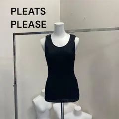 ISSEY MIYAKE PLEATSPLEASE イッセイミヤケ プリーツプリーズ ブラック 黒 ノースリーブ  サイズ3のサムネイル