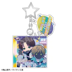 【予約】銀河特急 ミルキー☆サブウェイ ダブルパーツアクリルキーホルダー カート＆マックス/描き起こし第3弾 COSMOS☆IDOL ミルサブ 新品 未開封品 正規品 【カミオジャパン】のサムネイル