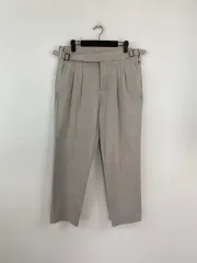 アレグリ allegri ベルト バックル ピンタック コットン スラックス <480>のサムネイル