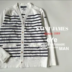 eYe JUNYA WATANABE COMME MAN des GARÇONS × SAINT JAMES / コットン天竺 ボーダー カーディガンのサムネイル