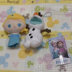 アナと雪の女王 ぬいぐるみ マスコット キーホルダー ストラップ エルサ オラフ