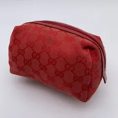 GUCCI グッチ GGキャンバス柄 ポーチ 小物入れ マルチケース レッド 赤色のサムネイル