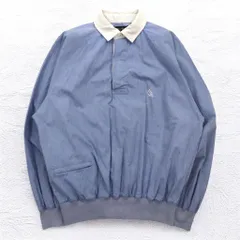 nautica 90年代 プルオーバー シャンブレーシャツ XL ブルー コットン ワンポイントロゴ刺繍のサムネイル