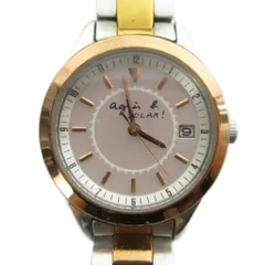 アニエスベー agnes b. 腕時計 ウォッチ ソーラー カレンダー付き ゴールド色 ■GY18 /MQのサムネイル